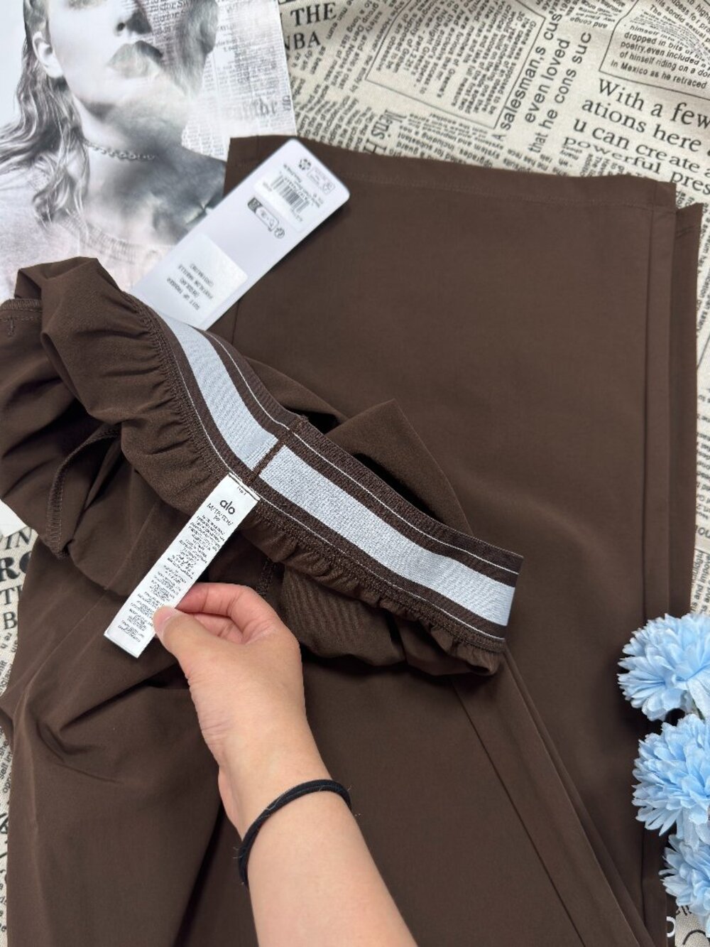 🧺🤎ALO Yoga Suit Up Trouser Coffee Brown (Regular)Athleisure Pants - Picture 4 of 11